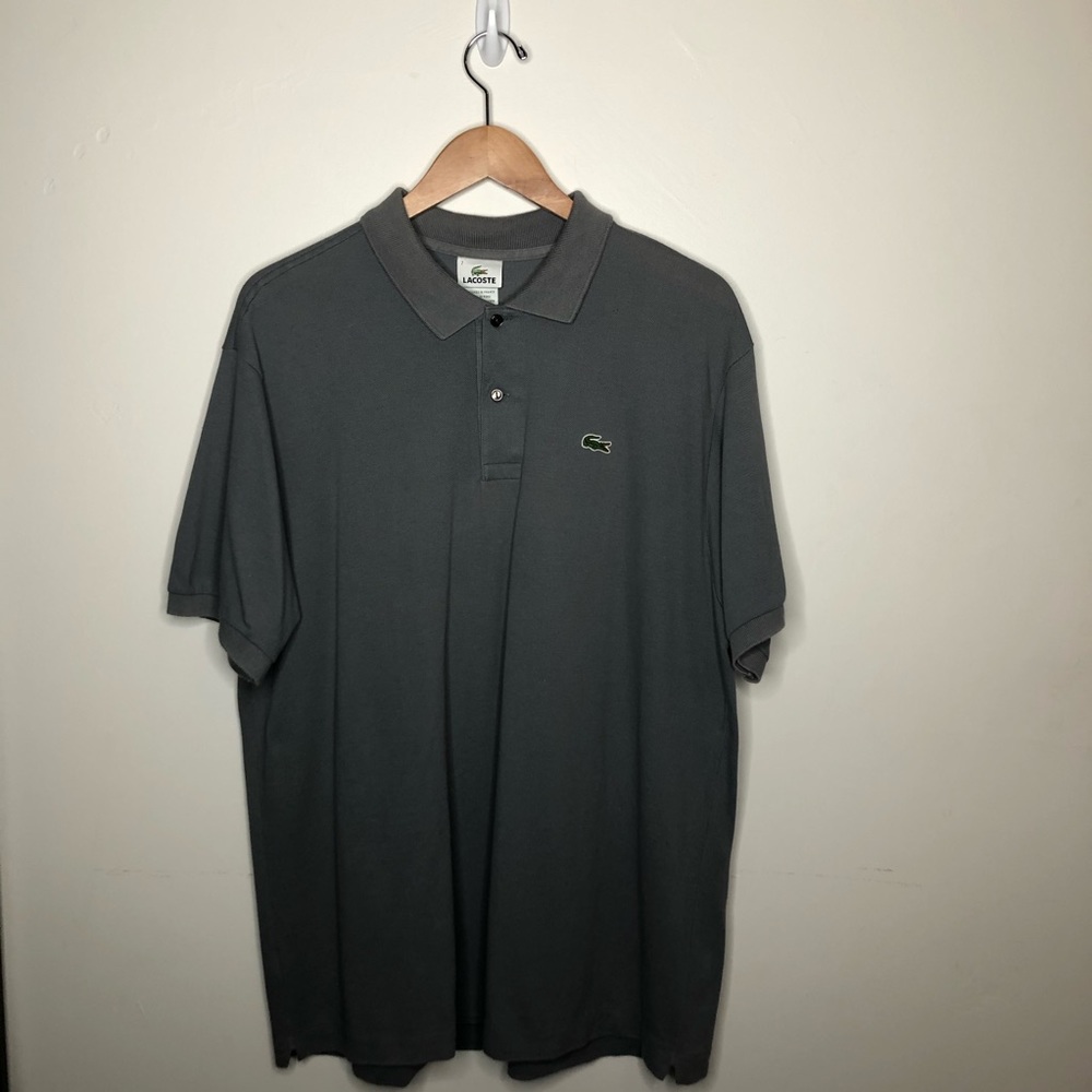 Grey Lacoste Polo